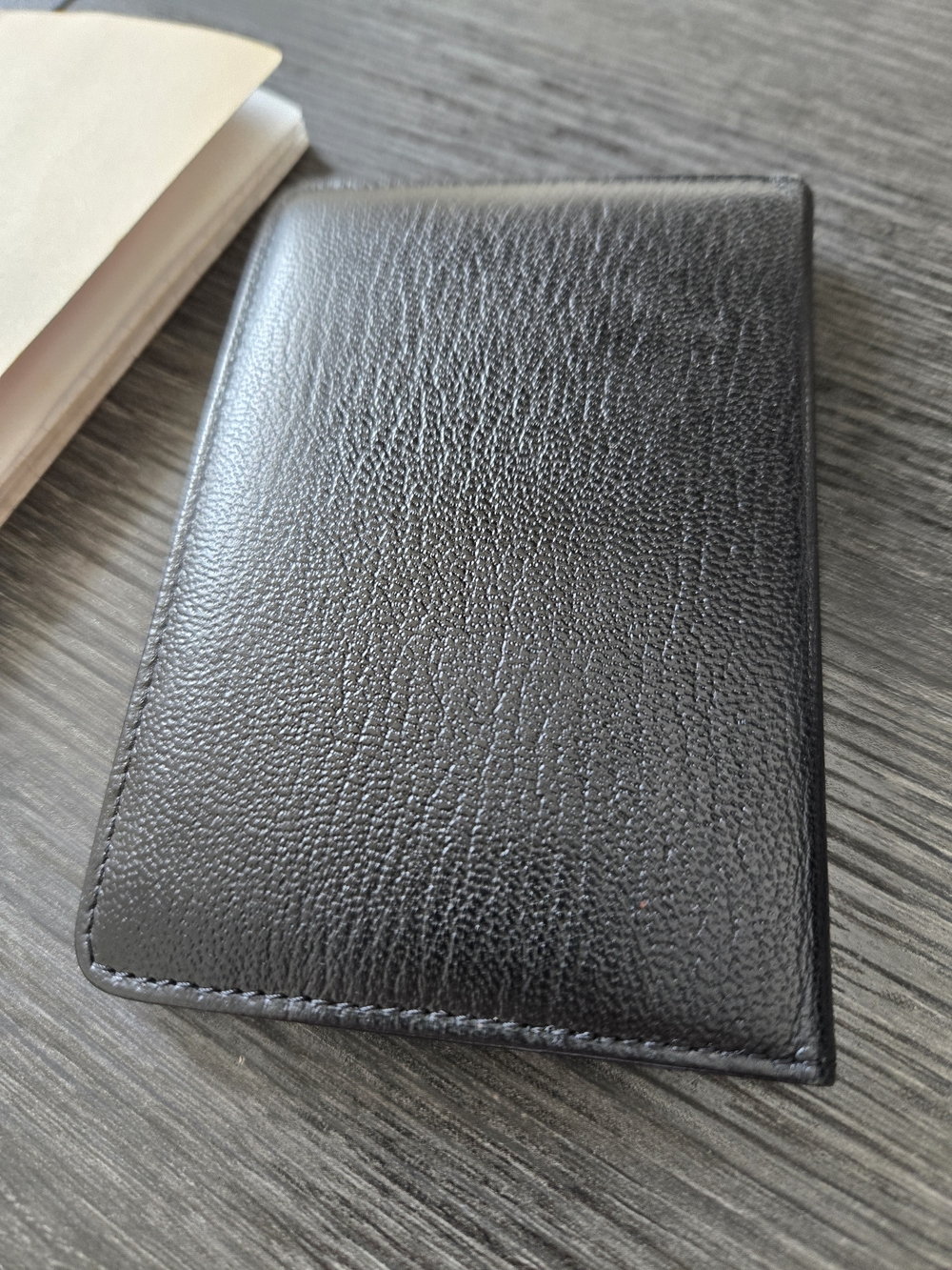 CHANEL Black Leather Card HOLDER/PHONE BOOK. - Picture 6 of 9